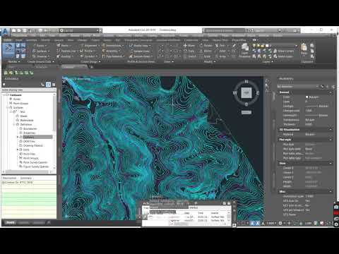 #civilengineering : AutoCAD Civil3d Tutorial: Creating C3D Surface from Contours