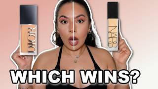 Matte Foundation Face-Off 👀 NARS vs Dior || 9 Hour OILY SKIN Wear Test