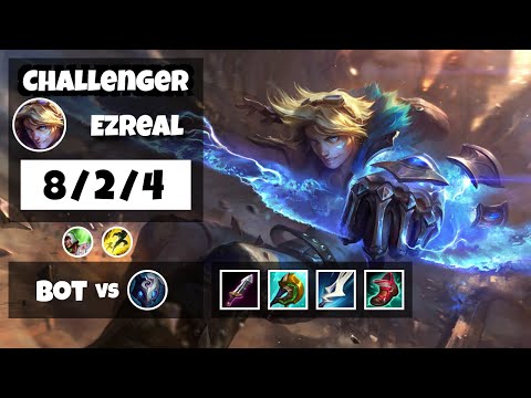 Ezreal 11.18 Gameplay Challenger Replay Bot Lane - S11 (8/2/4) - KOREAN