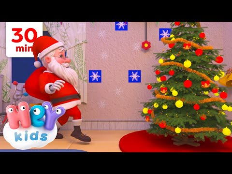 Dear old Santa 🎅🎁 Santa Claus cartoon | Christmas Songs for Kids | HeyKids Nursery Rhymes