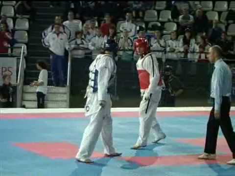 European Taekwondo Championships 2008 Rome -84 kg Netherland vs Serbia Round 1