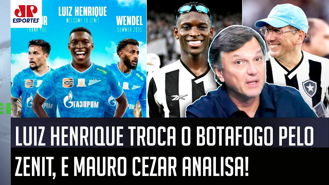 "60 MILHÕES? PREMIER LEAGUE? Gente, o Luiz Henrique FOI PRA RÚSSIA e.." Mauro Cezar ANALISA Botafogo