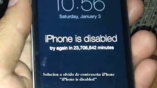 Solucion olvido contraseña iPhone 4/4s ----- How to Unlock/Fix a Disabled iPhone