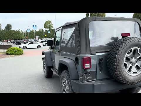 2014 Jeep Wrangler 4WD 2dr Sport in Gray for sale at Abbotsford Hyundai in Abbotsford, BC