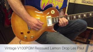 Video thumbnail for Vintage V100PGM "Lemon Drop" REISSUED Electric Guitar by Morrell Music Company