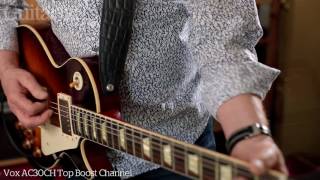 Video thumbnail for Vox AC15 & AC30 Custom Head demo by Guitarist