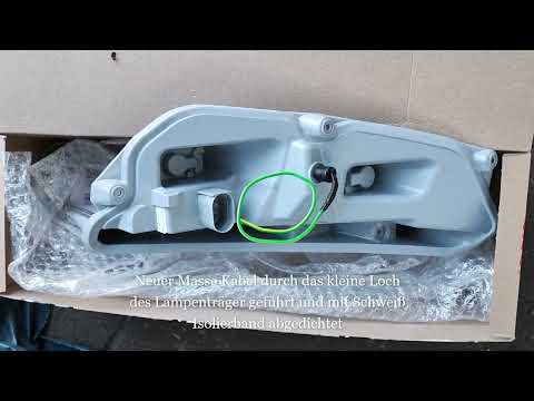 So helfe ich mir selbst Audi TT 8j Rücklicht Massefehler am Lampenträger behoben