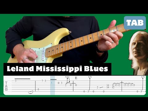 Johnny Winter - Leland Mississippi Blues - Guitar Tab | Lesson | Cover | Tutorial