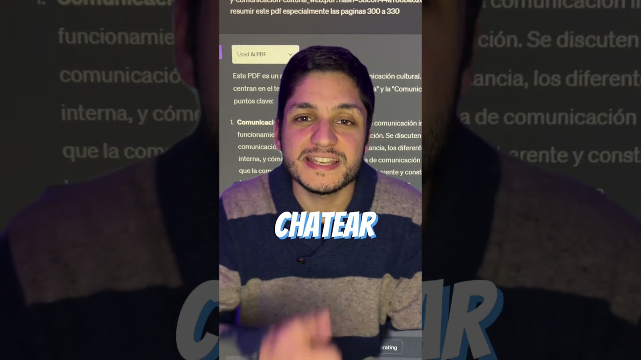 HABLA con PDFs usando ChatGPT! 📚🤖 Descubre Cómo la IA te Permite Interactuar con Documentos PDF