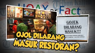 Hoax or Fact: Beredar Unggahan Foto Ojek Online Dilarang Masuk Restoran, Berikut Faktanya