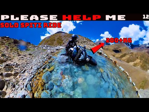Stuck in Water Crossing and Risk to life in Spiti Solo Roadtrip | Chandrataal Lake