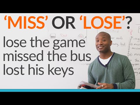 Confusing Words: MISS or LOSE? Video