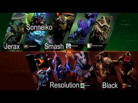 Jerax Sonneiko Smash vs Resolution Black [7970 MMR] Allstar Dota 2