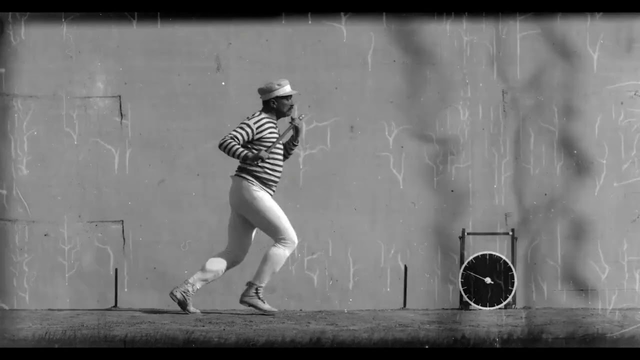 COURSE EN FLEXION OSCAR DE RAOUL 1895 Silent film Étienne Jules Marey