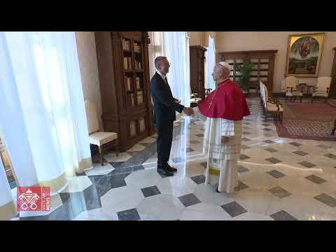 La visita del Presidente della Lettonia Edgars Rinkēvičs in Vaticano (Vatican News)