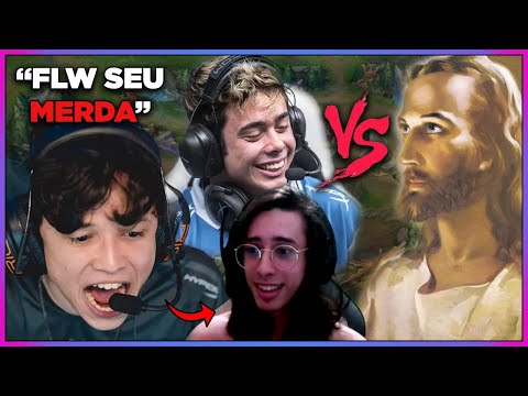 TRETA ENTRE TITAN E GRAGOLANDIA NA LIVE & YODA TIRANDO X1 CONTRA JESUS CRISTO
