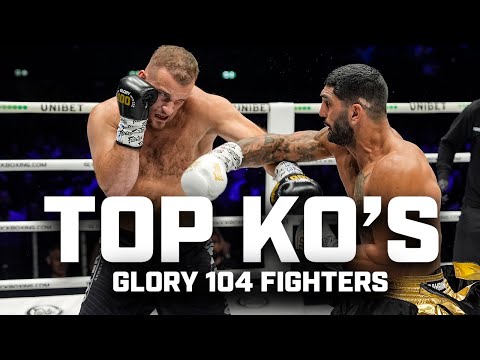 The BEST KNOCKOUTS from GLORY 104 fighters