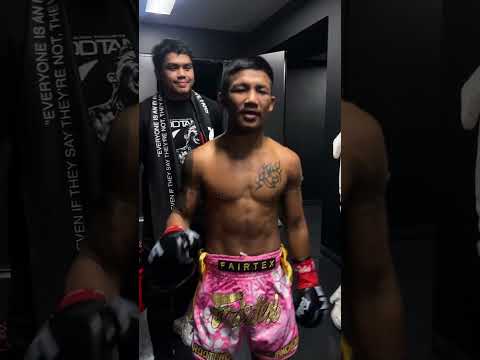On CLOUD NINE ☁️ Rodtang thanks the fans after his show-stopping KO of Takeru at ONE 172 in Japan!