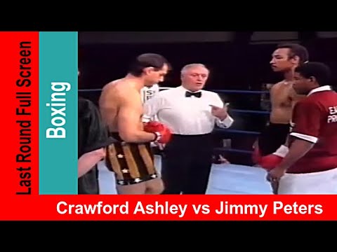 Crawford Ashley vs Jimmy Peters, Widescreen Full Fight & Knockout, 1992 Boxing Match