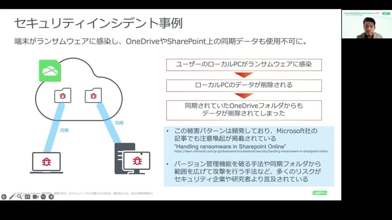 Veeam Data Resilience Summit Japan 2025【Veeam セッション】見落とされがちなSaaS利用のリスクと対策：進化するクラウドデータレジリエンス video