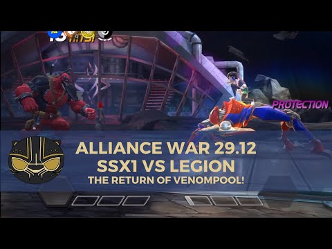 Alliance War 29.12 - SSx1 vs Legion: The Return of Venompool!