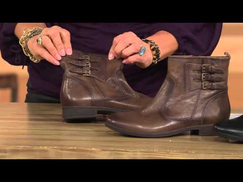 Earth Leather Ankle Boots w/ Side Buckles - Norway with Antonella Nester