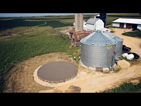 Building Grain Bins - Concrete Foundation Video