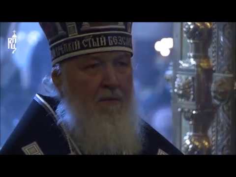 Orthodox Patriarch Cyril cries during Lent Divine Liturgy