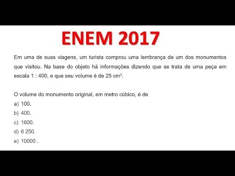 ENEM 2017 -- Em uma de suas viagens  -- ESCALA
