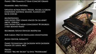 Video thumbnail for Yamaha C7 Grand Piano - Line Audio CM3 & OM1 mics sound test by Rickmaninov