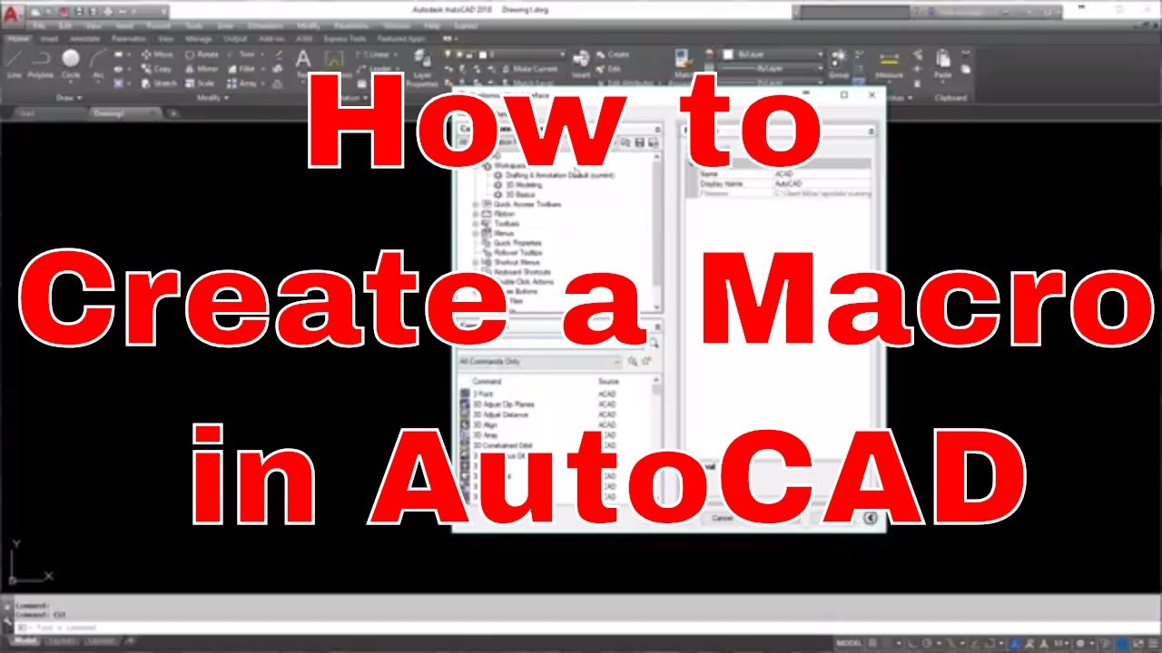 Creating Macros in AutoCAD