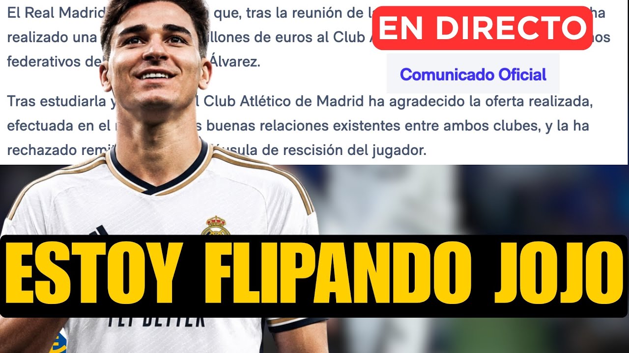 SURREALISMO INSUPERABLE: OFERTA OFICIAL POR JULIÁN RECHAZADA POR EL ATLÉTICO DE MADRID
