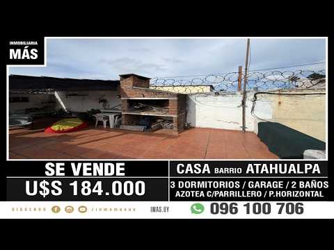 Video de YouTube - Casa Venta Garage Atahualpa Montevideo iMas.uy R *