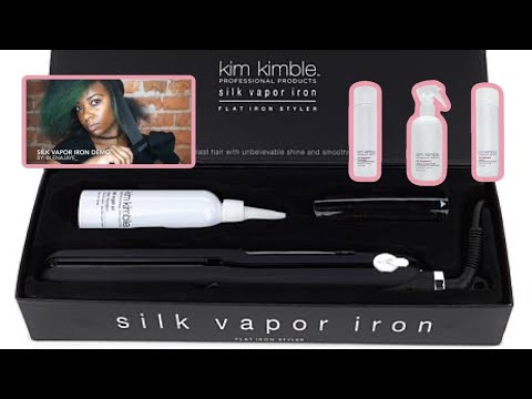 Kim Kimble Vapor Infusion Iron with Silk Argan Oil (tutorial)