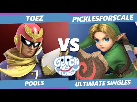 GOML 2019 SSBU - ToeZ (Falcon, Pac-Man, Lucas) Vs. PicklesForScale (Y. Link) Smash Ultimate Pools