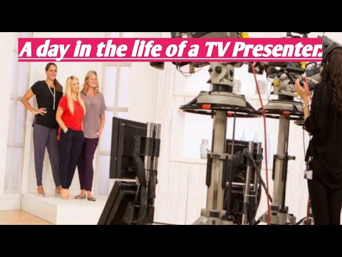 A day in the life of a TV Presenter. Video