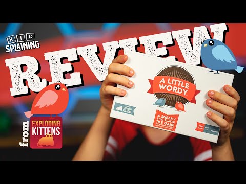 A Little Wordy - A Sneaky Word Game that's Tons of Fun | Parent/Kid review with Alison and Jarred