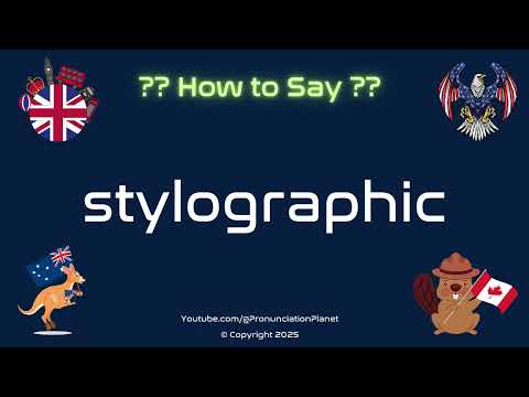 🖊️ 📜 How to Pronounce stylographic? (CORRECTLY) | Pronunciation Planet