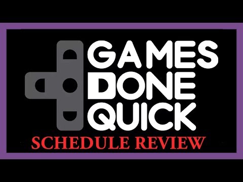 AGDQ 2018 Schedule Review | Oreimo VLOG