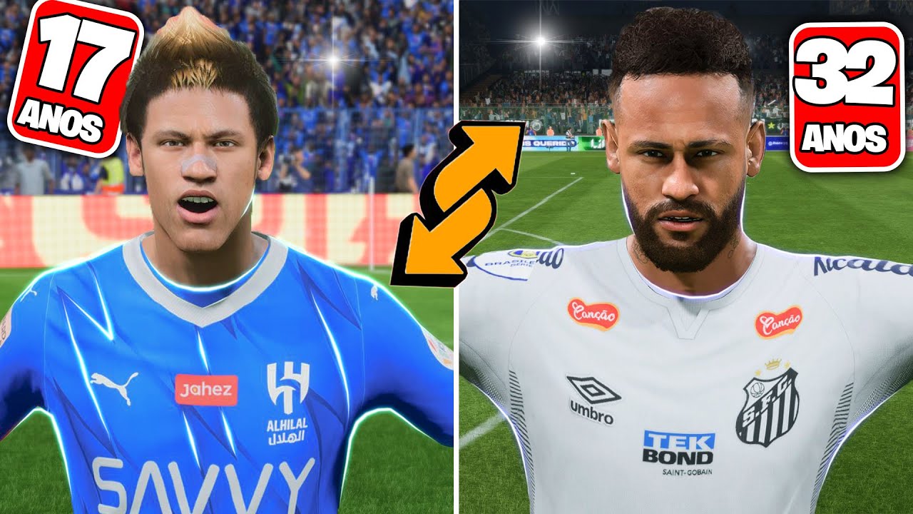 JOGUEI a CARREIRA do NEYMAR ao contrario! 🤨