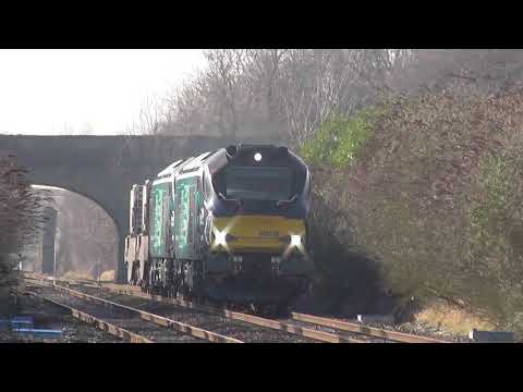 68033 + 68034 Bridgwater Flasks @ Cam & Dursley 30-01-18
