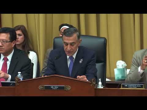 Chairman Issa — IP and Strategic Competition with China Part II Opening Statement