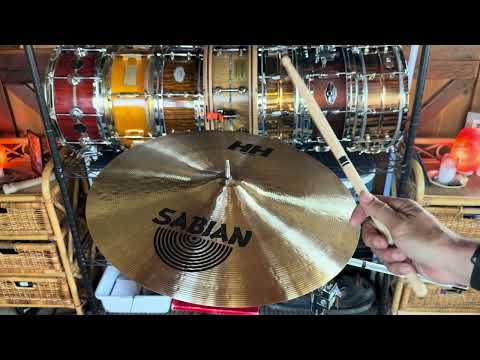 Vintage 1990s Sabian 18" HH Light Ride - Time Capsule Mint w/ Original Bag & Tag (1530g) 90's - Natural image 4