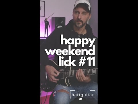 happy weekend guitar lick #11