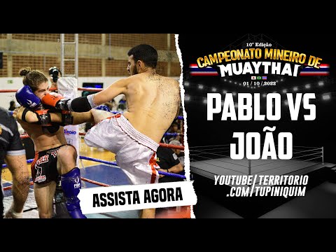 João vs Pablo - Campeonato Mineiro de MuayThai FMTEMG 10ª Edição