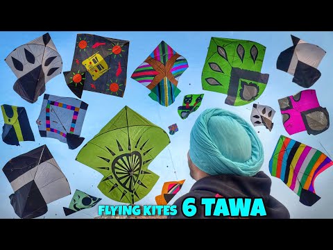 Flying 6 Tawa Kites 😱 LOHRI VLOG *KITE FIGHT* Patangbazi