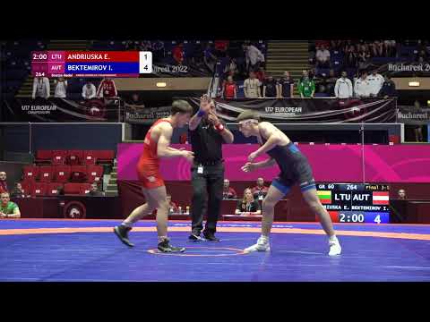 BRONZE GR - 60 kg: E. ANDRIUSKA (LTU) v. I. BEKTEMIROV (AUT)