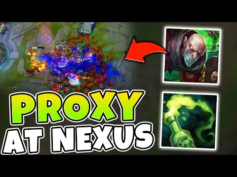 When singed walks through the enemy base all game and proxies the waves