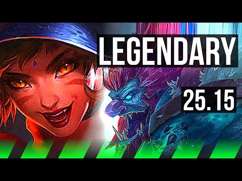 NIDALEE vs TRUNDLE (JGL) | Legendary | KR Master | 25.15