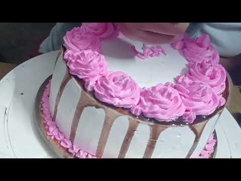 #vanilla cake #simple birthday cake //cake design2022//